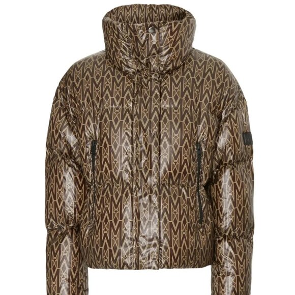 Mackage Mylah Monogram Brown 800+ Puffer Down Jacket - Picture 6 of 16